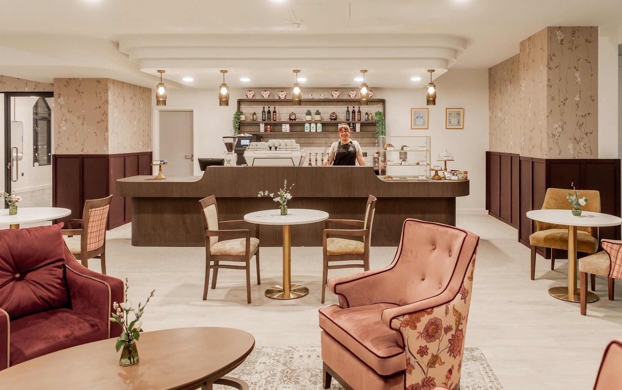 Lounge and café seating at the refurbished Nightingale House café