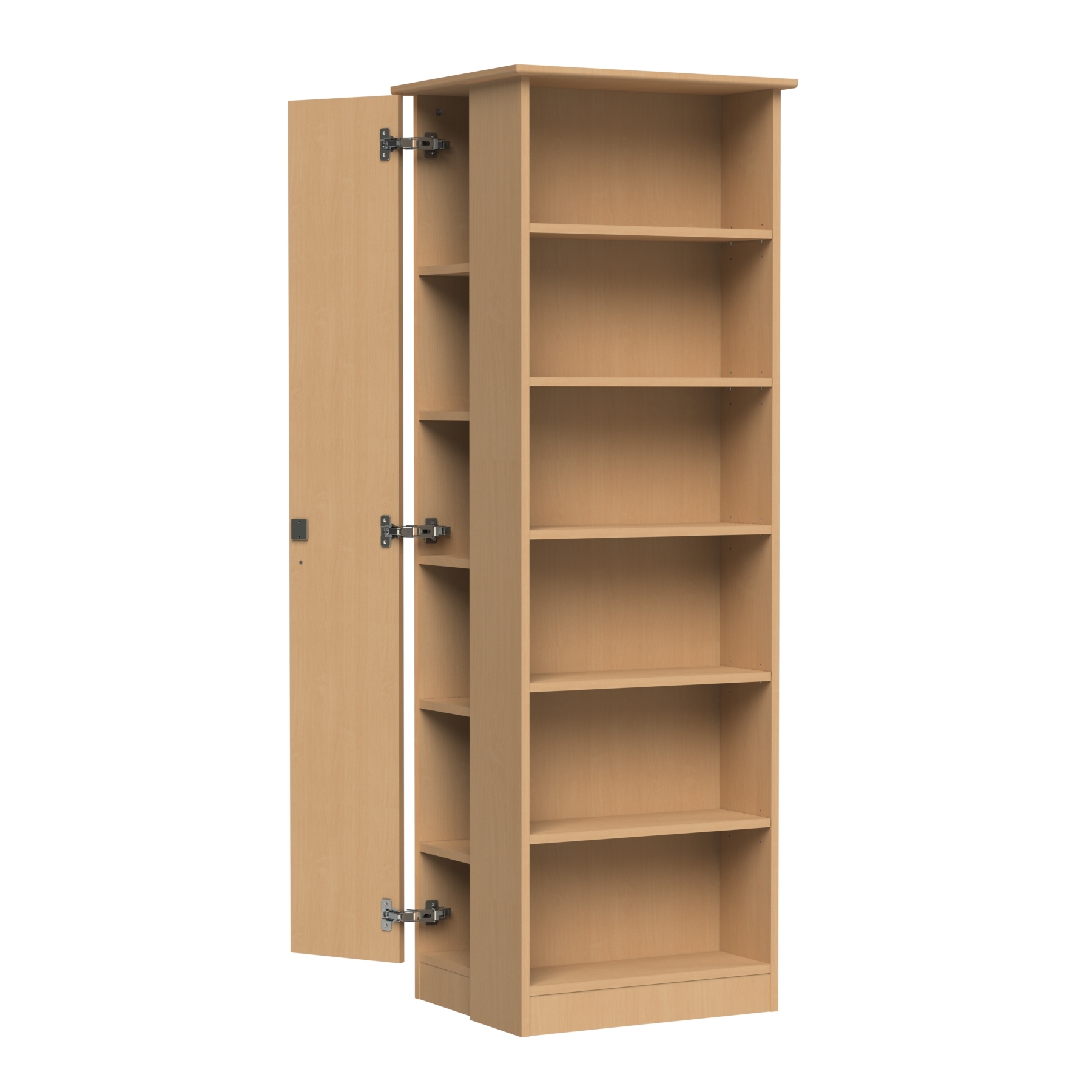 Large Bookcase with Hidden Cupboard