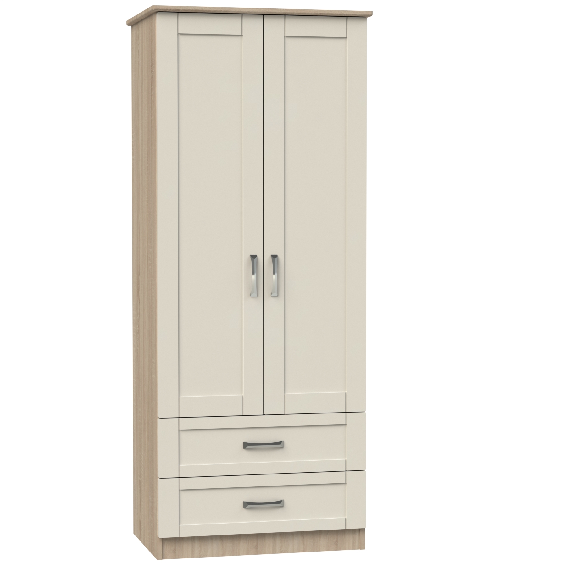 2 Door 2 Drawer Wardrobe