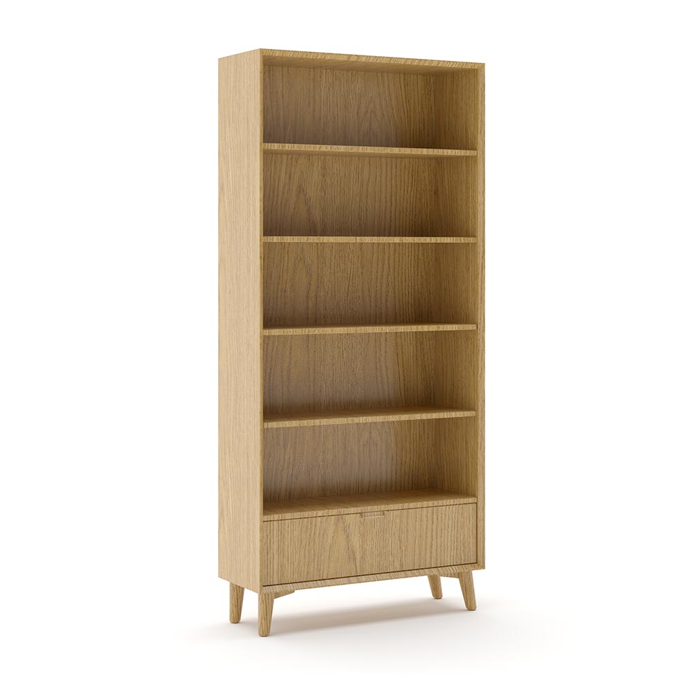 Tall Bookcase With Drawer