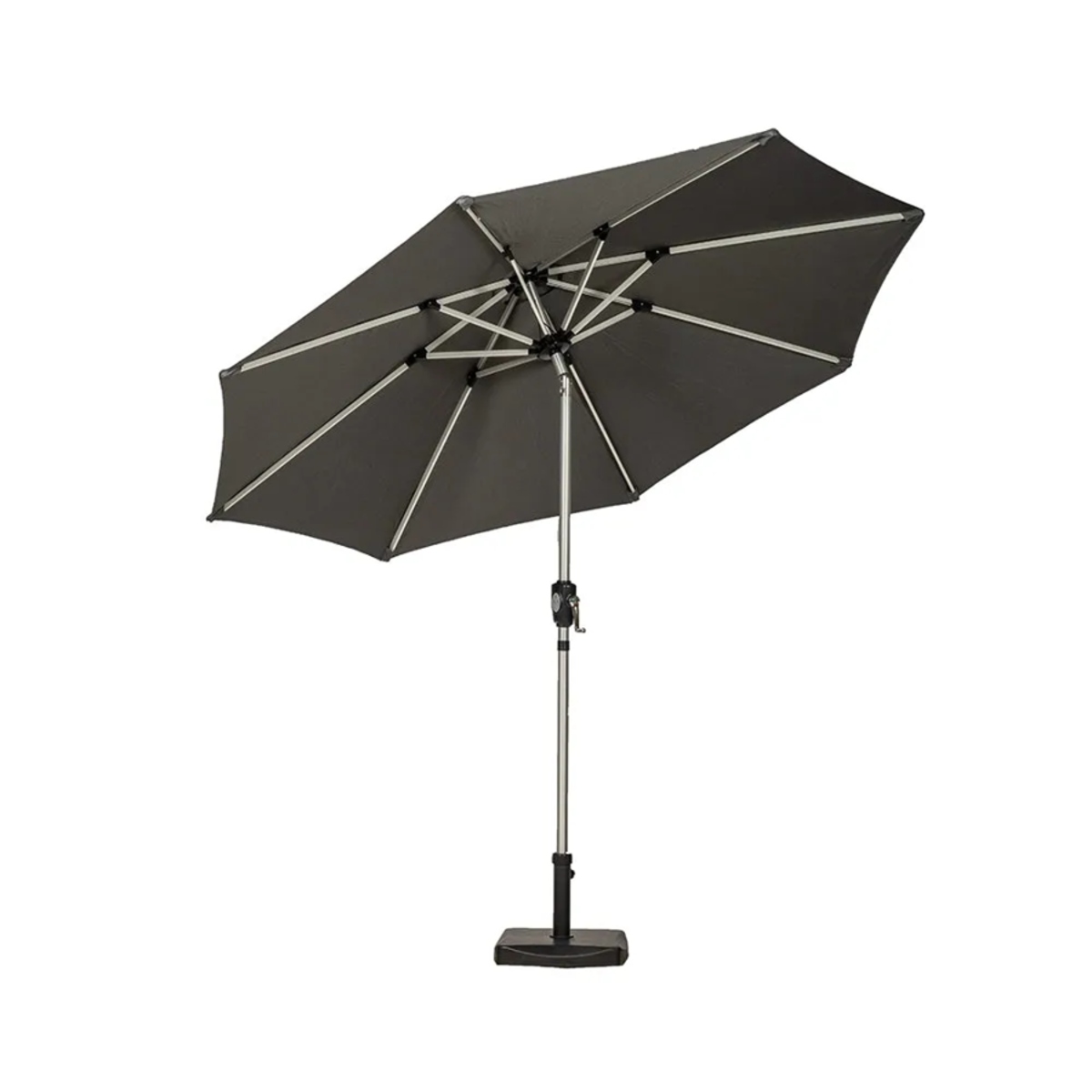 Santorini Grey 2.7m Parasol