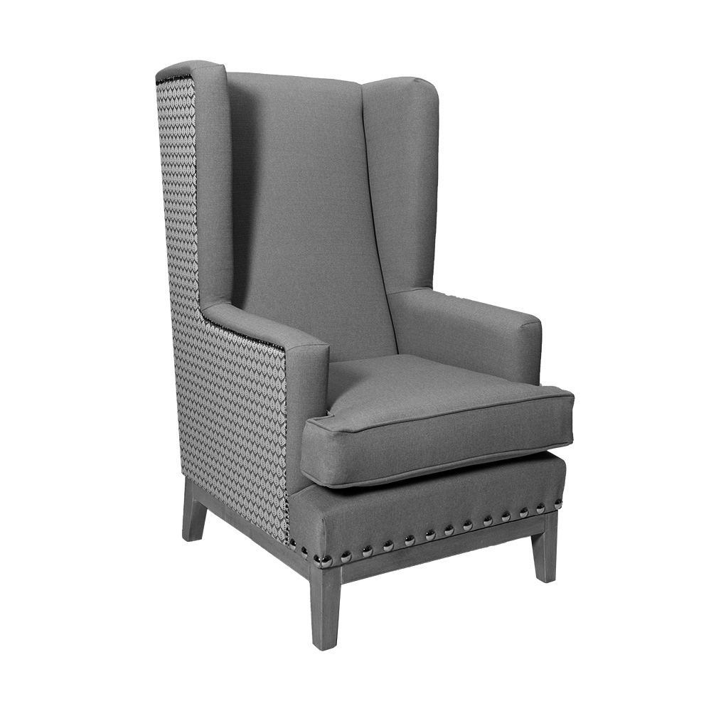 High Back Armchair with wings