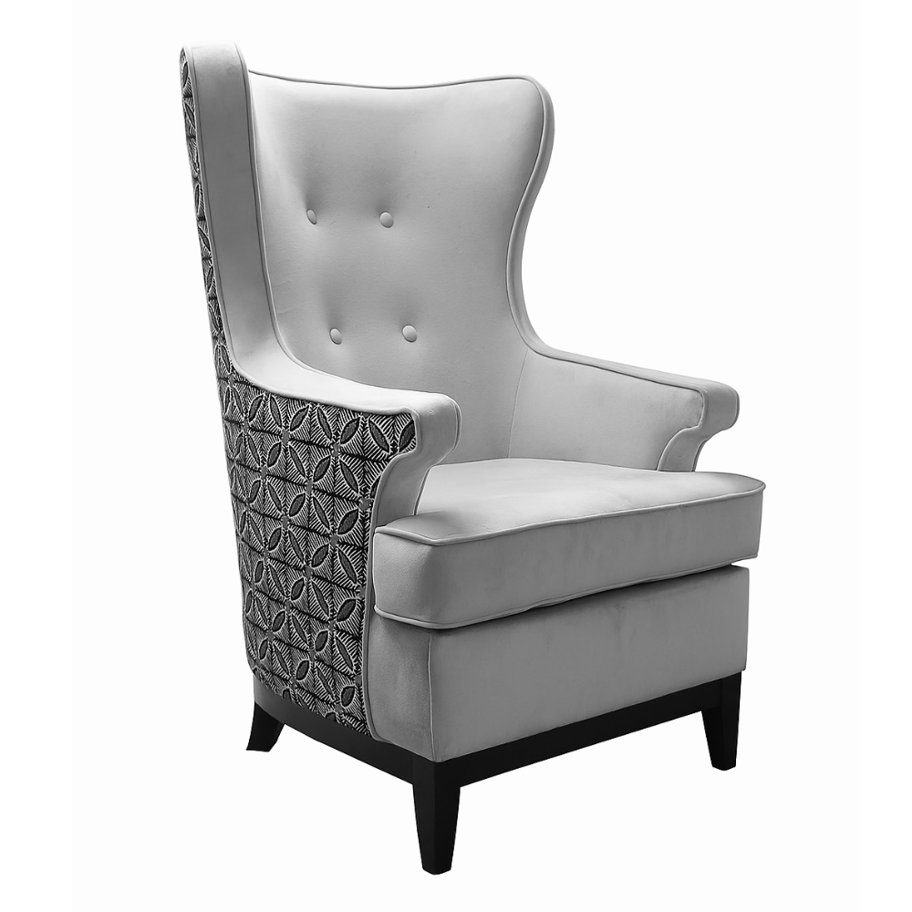 High Back Armchair with wings