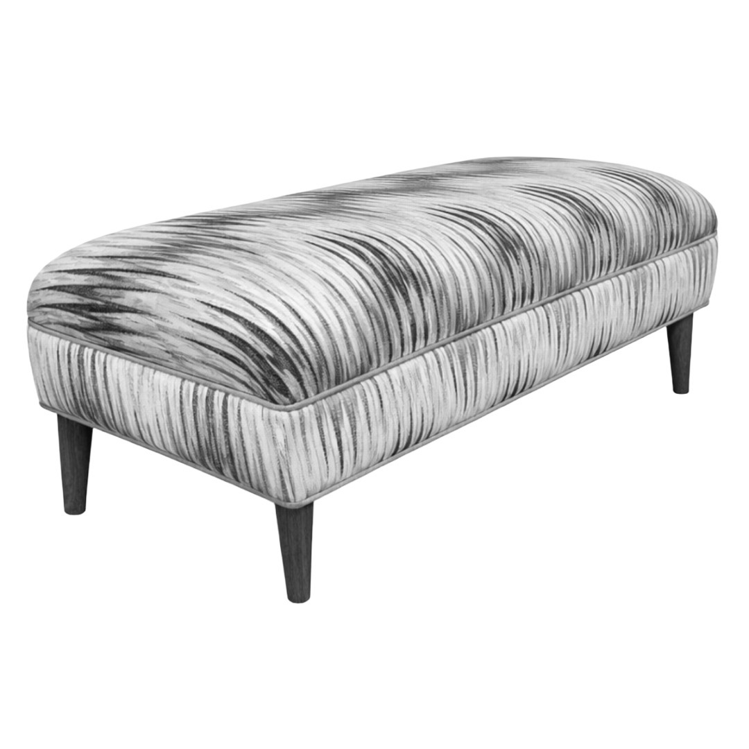 Rectangular Ottoman cone legs BW