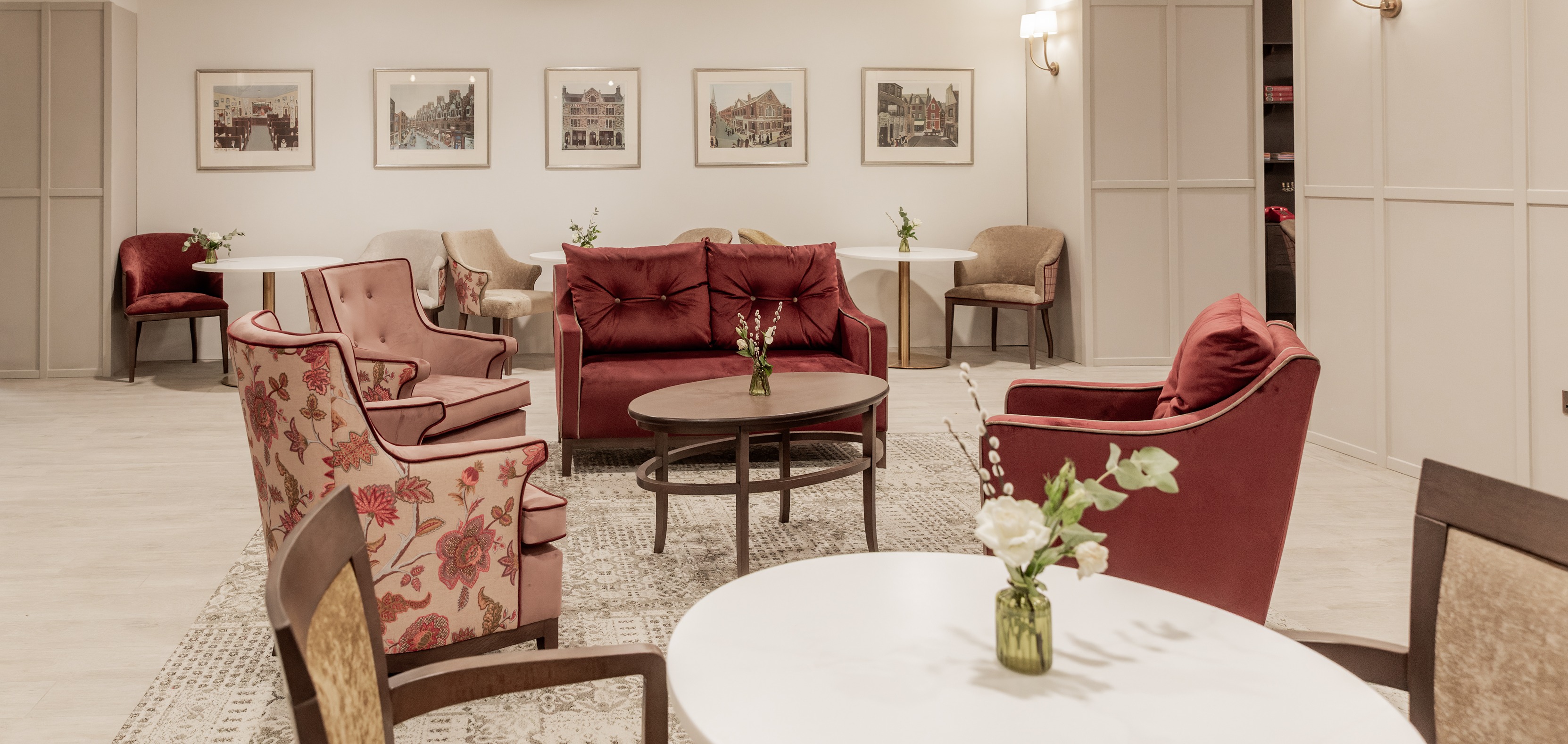 Lounge and café seating at the refurbished Nightingale House café
